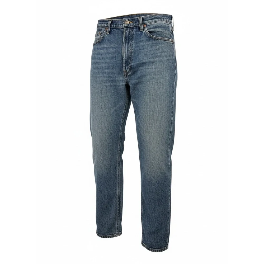Vintage Levis 555 Relaxed Fit Straight Leg Jeans Blue Mens 38x30 (EE32)